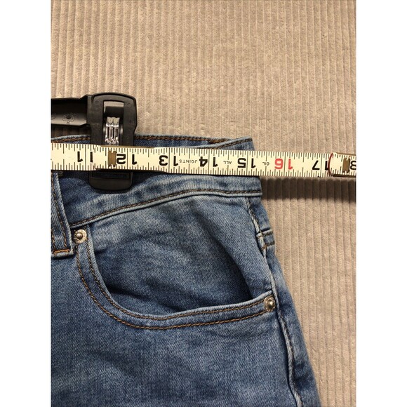 S.O.N.G Fit N Flare Junior Denim Jeans 13/31 Factory Destroyed Distressed - Picture 8 of 15